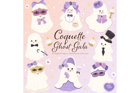 Download Coquette Ghost Gala Clipart PNG SVG - Clipart Collection