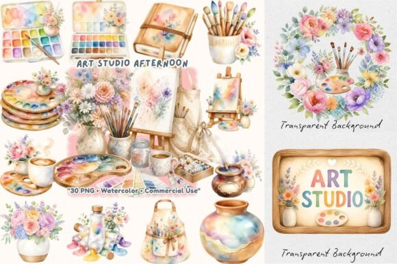 Download Coquette Art Studio Afternoon Clipart - Clipart Collection