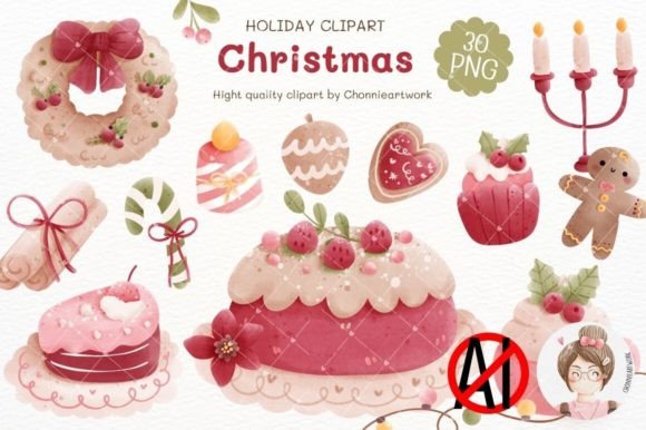 Download Christmas Desserts Clipart, Holiday - Clipart Collection