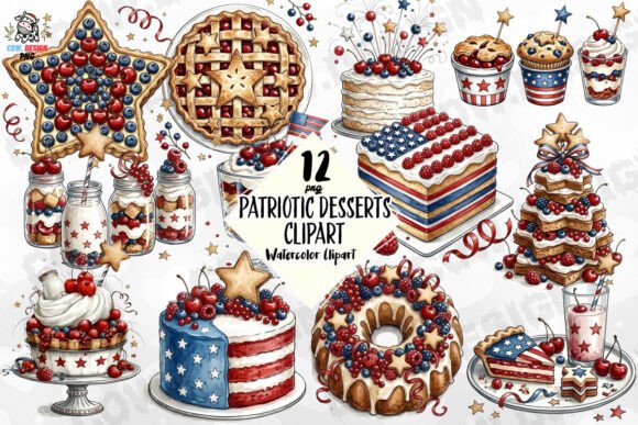Download Patriotic Desserts Clipart PNG - Clipart Collection