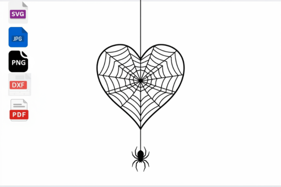 Download Heart Spider Web SVG Halloween Clipart - Clipart Collection