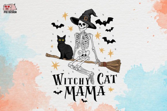 Download Witchy Cat Mama Clipart - Clipart Collection