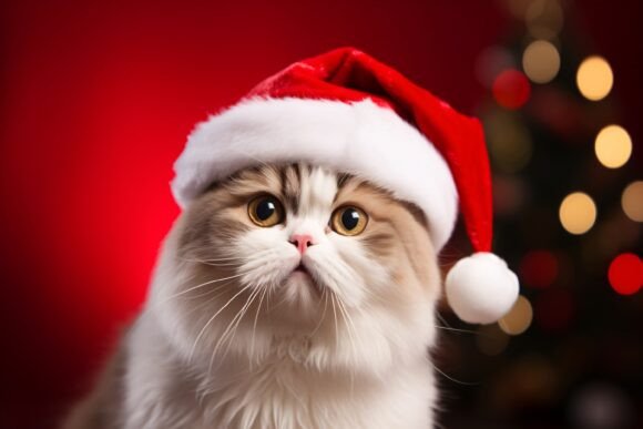 Download Christmas Cat Wallpaper - Premium Resources