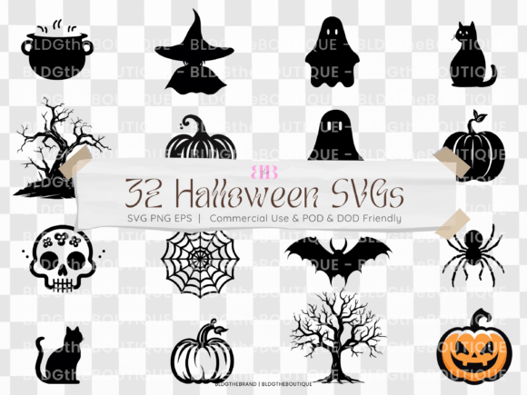 Download Cute Halloween SVG File Clipart Bundle - Clipart Collection