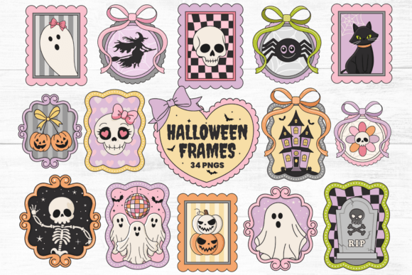 Download Halloween Frames Clipart with Ghosts - Clipart Collection