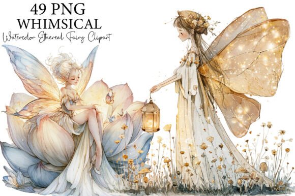 Download Whimsical Ethereal Fairy Clipart Bundle - Clipart Collection