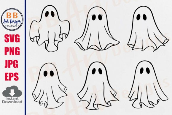 Download Cute Ghost SVG Halloween Boo Clipart PNG - Clipart Collection