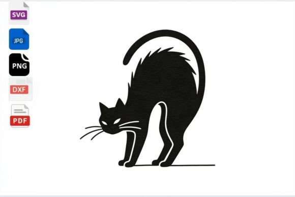 Download Black Cat SVG Halloween Clipart - Clipart Collection