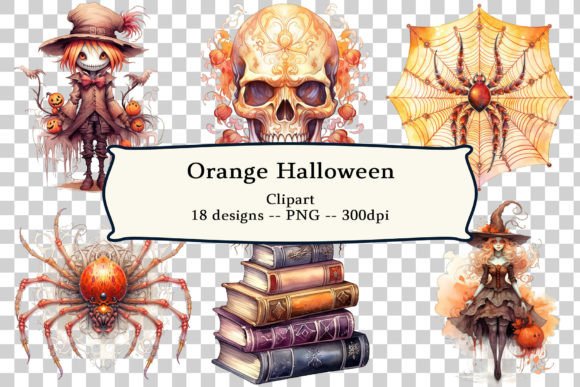 Download Orange Halloween Clipart - Clipart Collection