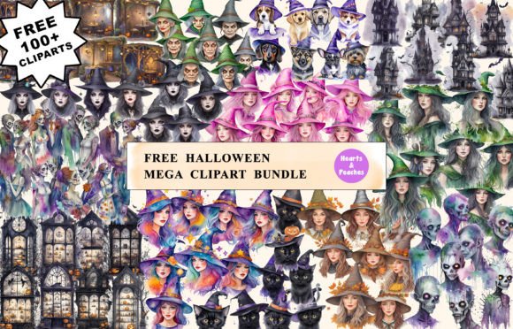Download Free Halloween Mega Clipart Bundle - Clipart Collection
