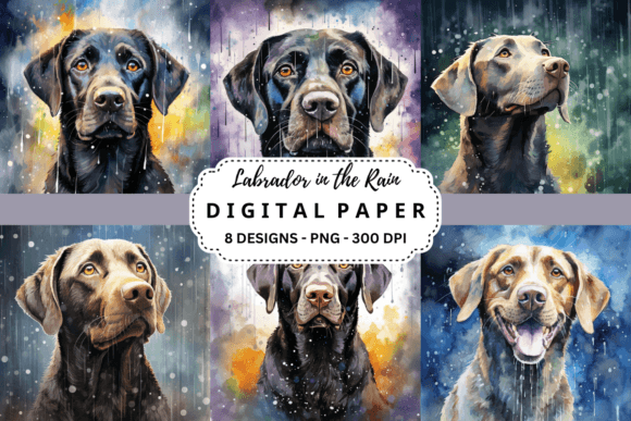 Download Labrador in the Rain Background - Premium Resources