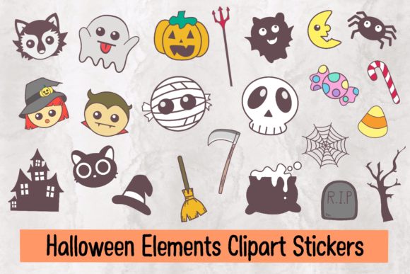 Download Halloween Elements Clipart - Clipart Collection