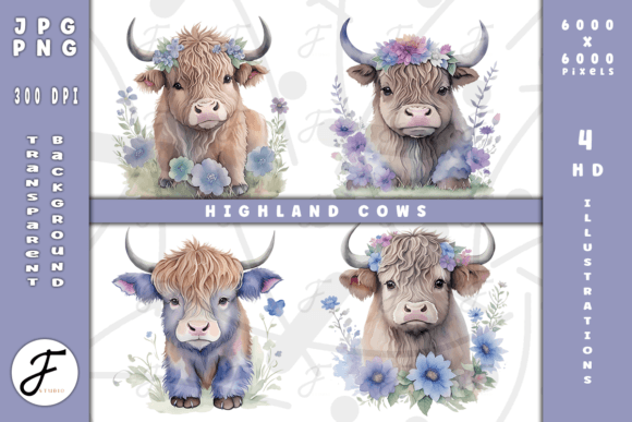 Download Highland Cows | Clipart - Clipart Collection
