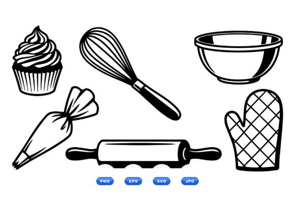 Download Baking Clipart Kitchen Icons - Clipart Collection